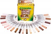 CRAYOLA 24CT MARKERS COLORS OF THE WORLD