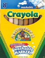 CRAYOLA 8CT MARKERS MULTICULTURAL