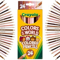 CRAYOLA COLORS OF THE WORLD 24ct PENCILS