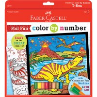 FABER-CASTELL COLOR BY NUMBER T-REX FOIL