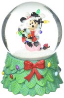 DISNEY WATERGLOBE MINNIE W/LIGHTS