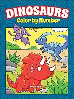 DOVER COLOR BY NUMBER DINOSAUR