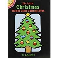 DOVER STAINED GLASS CHRISTMAS BOOK