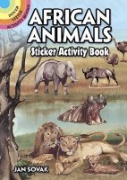 DOVER STICKER BOOK  AFRICAN ANIMALS