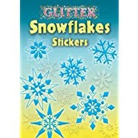 DOVER STICKER BOOK  GLITTER SNOWFLAKES