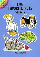 DOVER STICKER BOOK LITTLE FAVORITE PETS