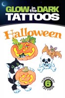 DOVER TATTOO BOOK GLOW IN DARK HALLOWEEN