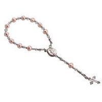 CM SS BABY ROSARY BRACELET PINK