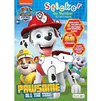 BENDON STICKER BY NUMBER PAW PATROL