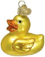 OLD WORLD CHRISTMAS RUBBER DUCKY