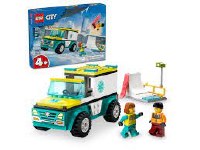 LEGO CITY AMBULANCE & SNOWBOARDER