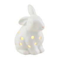 MUD PIE BUNNY LED SHELF SITTER