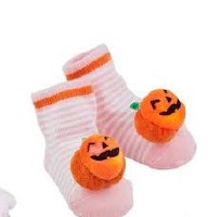 MUD PIE LIGHT UP SOCKS PINK/PUMPKIN