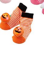 MUD PIE LIGHT UP SOCKS ORANGE/PUMPKIN