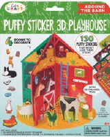 PUFFY STICKER 3D PLAYHOUSE BARN