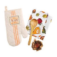 MUD PIE GOBBLE OVEN MITT SET