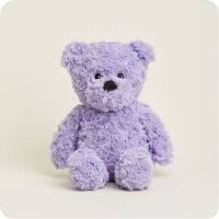 WARMIES PURPLE CURLY BEAR