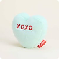 WARMIES SWEETHEART HEART GREEN XOXO