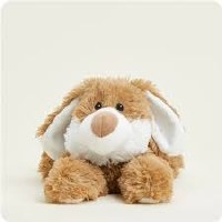 WARMIES BROWN & WHITE BUNNY