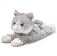 WARMIES GRAY CAT LAYING DOWN