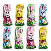 MADELAINE 1oz SOLID CHOCOLATE FOIL BUNNY
