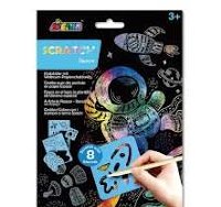 AVENIR SCRATCH W/STENCILS SPACE