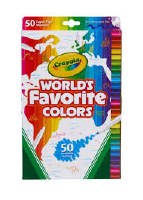 CRAYOLA 50CT WORLD'S FAV COLORS MARKERS