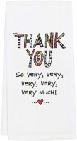 EMBROIDERED TEA TOWEL THANK YOU