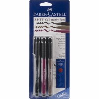 FABER-CASTELL 3 CALLIGRAPHY PENS ASST