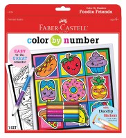 FABER CASTELL COLOR BY NUMBER FOODIE