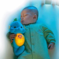 FISHER PRICE SOOTHE & GLOW SEAHORSE BLUE