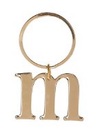 GANZ GOLD KEYRING M