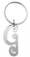 GANZ SILVER KEYRING G