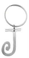 GANZ SILVER KEYRING J