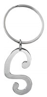 GANZ SILVER KEYRING S