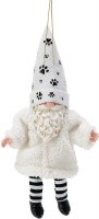 POSSIBLE DREAMS ORN GNOME FURRY PET WH