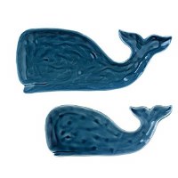 GRASSLANDS WHALE PLATES SET/2