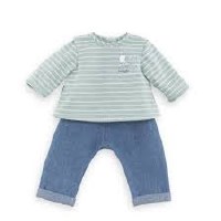COROLLE 12" OUTFIT PANTS & STRIPED T