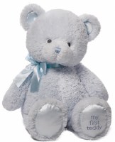 GUND MY 1ST TEDDY BLUE 18"