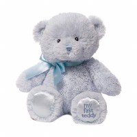 GUND MY 1ST TEDDY BEAR BLUE 10"