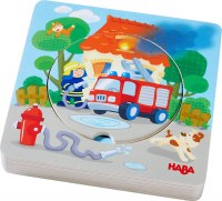 HABA WOODEN PUZZLE FIRE! FIRE!