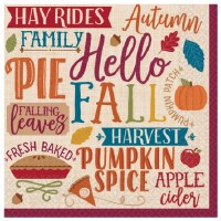 HELLO FALL LUNCHEON NAPKINS