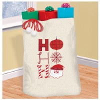 HO HO HO CANVAS GIANT GIFT SACK