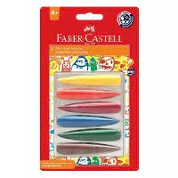 FABER 6CT EASY GRIP CRAYONS