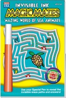 INVISIBLE INK MAGIC MAZES SEA ANIMALS