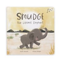 JELLYCAT SMUDGE LITTLEST ELEPHANT BOOK