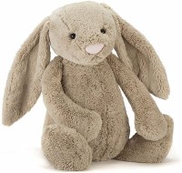 JELLYCAT BASHFUL BLACK & CREAM PUPPY MED