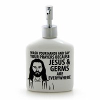 SOAP DISPENSER JESUS AND GERMS