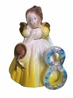 JOSEF BIRTHDAY GIRLS 8 YR OLD FIGURINE