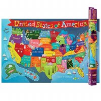 KID'S USA WALL MAP 24" X 36"